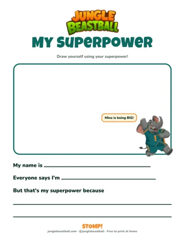 My superpower printable