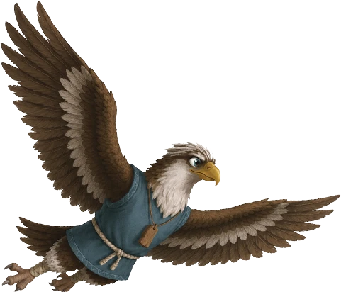 Coach Talon the eagle flying